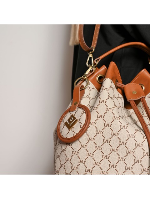 LOVELY HANDMADE Breloque Mosaic | Beige